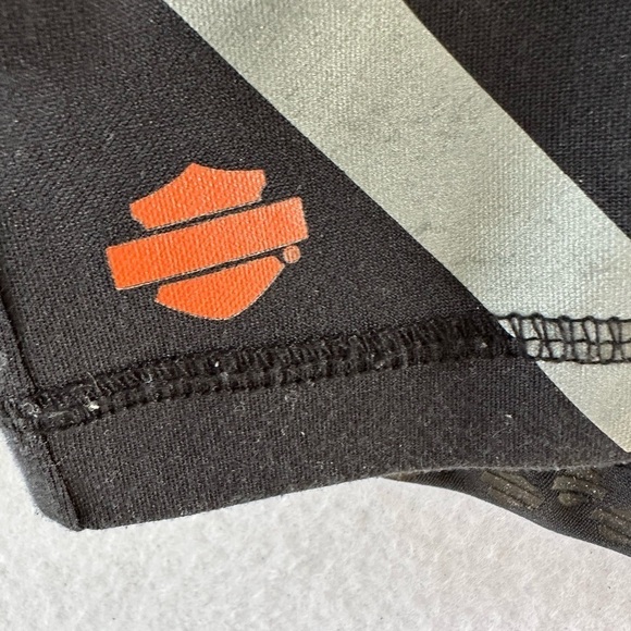 Harley Davidson Black Stretch Performance Short Sleeve Polo Shirt Size XLarge - Picture 4 of 6